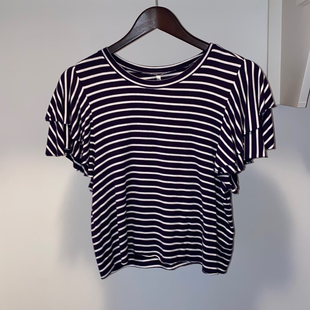 striped summer top | size small